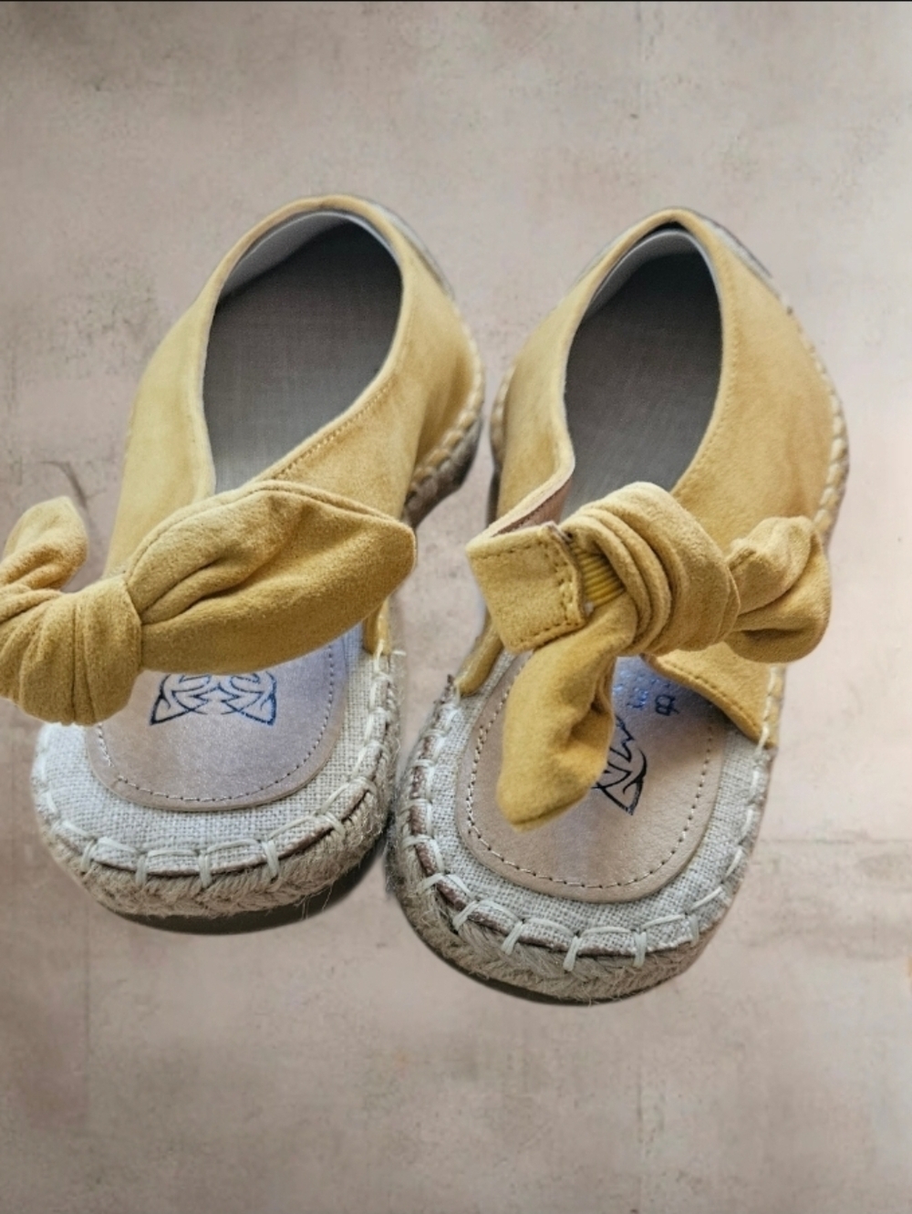 NWT/ BEAST FASHION YellowMustard Espadrille Flats Sling Back Size 7 - Picture 3 of 5